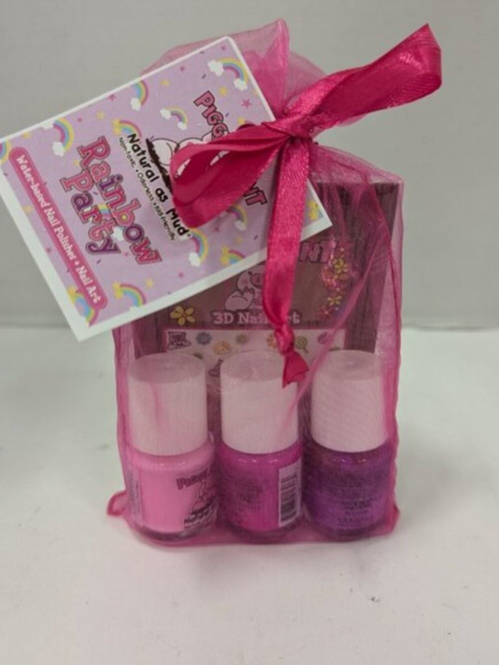Piggy Paint 100% Non-Toxic Chemical Free Nail Polish Rainbow Party Gift Set